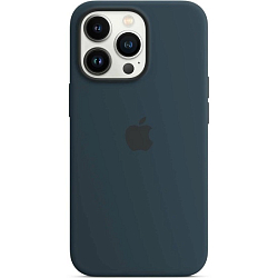 Силиконовый чехол STR Soft Touch MagSafe для iPhone 13 Pro Max Abyss Blue (синяя бездна)