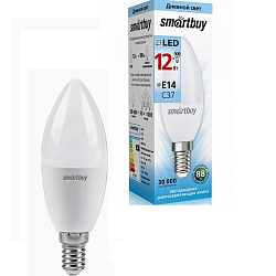Лампа светодиодная SMARTBUY C37 12W/4000K/E14 (нейтральный свет)