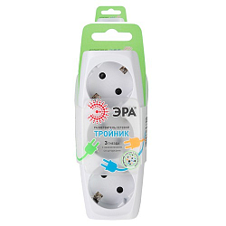 Сетевой разветвитель 3гн. ЭРА SP-3-W белый