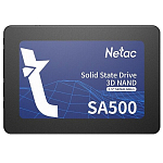 Накопитель SSD 2.5" 960Gb NETAC SA500 <NT01SA500-960-S3X> Retail (SATA3, up to 530/475MBs, 3D NAND, 480TBW, 7mm)