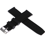 Силиконовый ремешок для часов "Соломон", 22 мм, l-20.5 см, черный 1723655