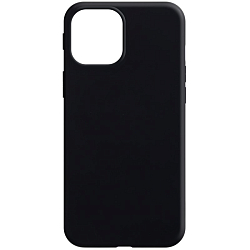 Силиконовый чехол ISA для iPhone 12/12 Pro matte 1.3 mm P002 черный