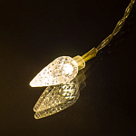 Гирлянда светодиодная PERFEO "Капля 2" 10LED, стекло, 1.5м, 2хАА