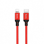 Кабель Lightning <--> Type-C  3.0м HOCO X14 Double speed, красный, 20W