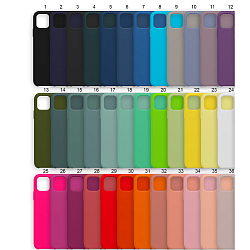 Силиконовый чехол SILICONE CASE для iPhone 12 PRO MAX (6.7) в ассортименте