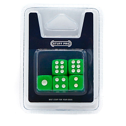 Набор кубиков Stuff-Pro (D6 12 мм 5 шт зелёные)