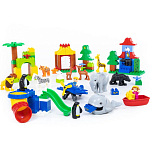 Конструктор ПОЛЕСЬЕ Макси - "Зоопарк" 138 эл 77721