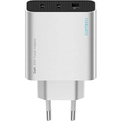 Сетевое ЗУ 1USB/2Type-C Cuktech/ZMI A15C Silver, 65Вт