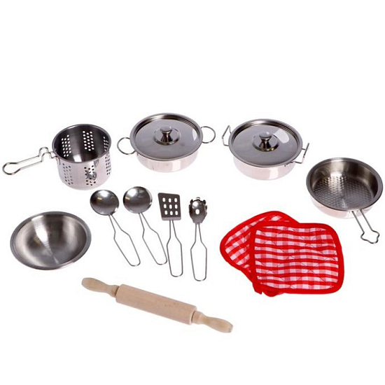 Набор металлической посуды «Готовим ужин»