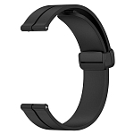 Силиконовый ремешок WB29 Универсальный 22мм на магните (black)