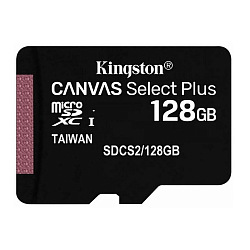 Micro SD 128Gb Kingston, Canvas Go Plus, Class10, UHS-I, U3, V30, A2, (170/90 Mb/s) без адаптера