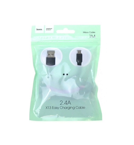 Кабель USB <--> Lightning  1.0м HOCO X13 Easy чёрный