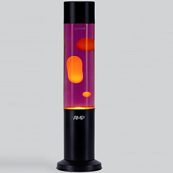 Лава-лампа Amperia Tube Оранжевая/Фиолетовая (39 см) Black