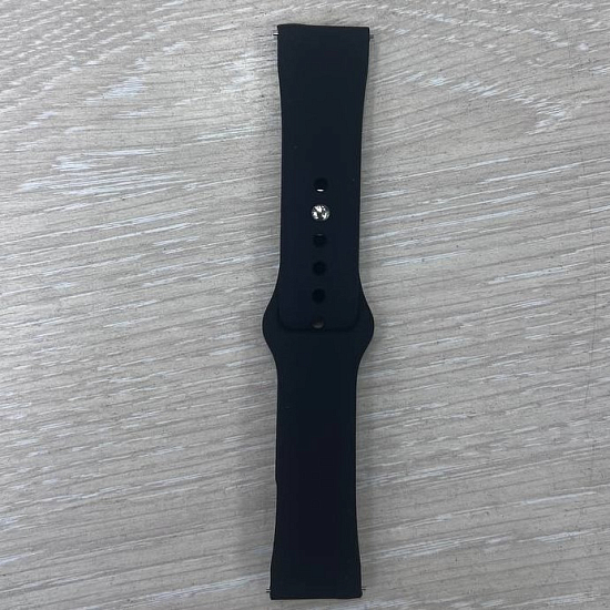 Силиконовый ремешок NONAME универсальный 22mm чёрный
