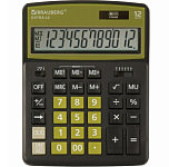 Калькулятор настольный BRAUBERG EXTRA-12-BKOL 12 разрядов, ЧЕРНО-ОЛИВКОВЫЙ, 250471