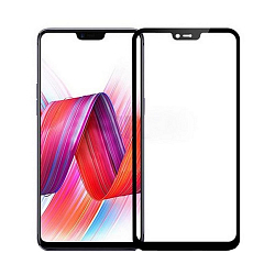 Защитное стекло MEDIAGADGET для OPPO F7 (2018) черное, на весь экран