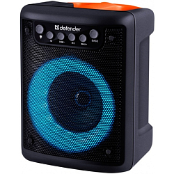 Колонка портативная DEFENDER Funky черно-оранжевый