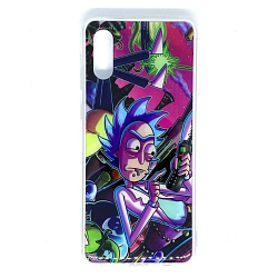 Силиконовый чехол NONAME для Samsung Galaxy A02 Безумный Рик, цветной (2)