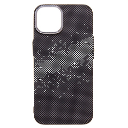 Задняя накладка Luxo Creative PC  для iPhone 13 (136) (black/gray)
