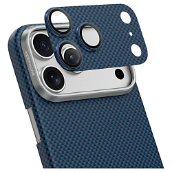 Задняя накладка KEEPHONE KEVILAR LENS FOR CAMERA для iPhone 17 PRO, BLUE