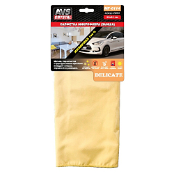 Салфетка микрофибра с текстурой замши для полировки AVS MF-6114 (35х40см)(1шт)