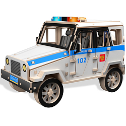 Деревянный конструктор «Полицейская машина»