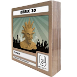 Картонный 3D конструктор QBRIX Горшок