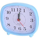 Часы-будильник PERFEO Quartz "PF-TC-005", прямоугольные 10*8,5 см, синие