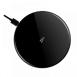 Беспроводное ЗУ Xiaomi ZMI Wireless Charger QC 2.0 (WTX11 Black\Green ALCANTARA) черно-зеленый