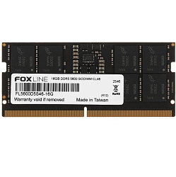 Оперативная память DDR5 16GB (1x16 GB) Foxline, 5600 MHz, CL46, DIMM