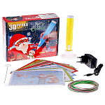 Ручка 3D «Новый год» набор PСL пластика, мод. PN007, цвет жёлтый