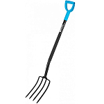 Вилы 4-х рогие, садово-огородные, 180х280х1200 мм, цельнометаллические, кованые, LUXE// Palisad 61374