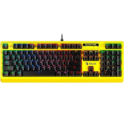 Клавиатура A4TECH Bloody B810RC Punk желтый/черный, механическая