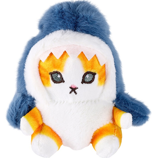 Брелок - Мягкая игрушка «Кот-акула» 11 см, цвет МИКС