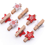 Набор новогодних украшений "Зимние узоры-прищепки" (8шт х 4см) УТМ01494254