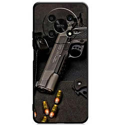 Силиконовый чехол DF для Honor X9a DF hwCase-130 (black) Art120