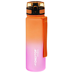 Бутылка для воды ONLYTOP Fitness Gradien, 500 мл, цвет розово-оранжевый