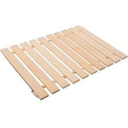 Коврик-сидушка БАННЫЕ ШТУЧКИ деревянный, липовая рейка, 41,5х35см 32134