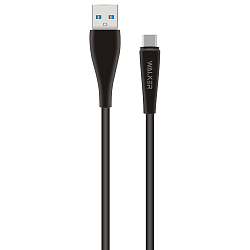Кабель USB <--> microUSB  1.0м WALKER C305 черный