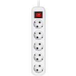 Сетевой удлинитель 10.0м SMARTBUY SBE-16-5-10-ZS, 5 розеток, 16А/3,5кВт с выкл. и заземлением ПВС 3х1,0