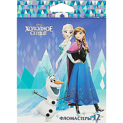 Фломастеры, 12 цветов, в картонной коробке, Холодное сердце   7665890