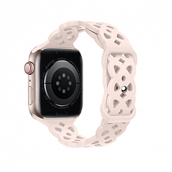 Силиконовый ремешок HOCO WA09 Flexible для APPLE Watch 42/44/45/49mm, розовый