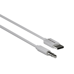 Кабель Jack 3.5 <--> Type-C  1.0м More Choice UK22a белый