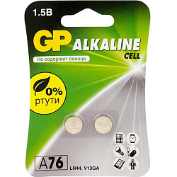 Элемент питания GP AG13/LR1154/LR44/357A/A76 BL-2 (2/20/960)
