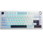 Клавиатура AULA F75 Light Blue-White-Black Purple