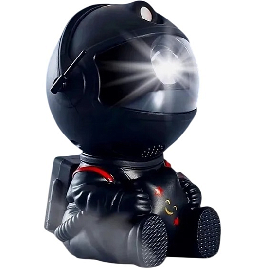 Ночник- проектор АСТРОНАВТ сидячий, чёрный