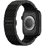 Ремешок из углеродного волокна SwitchEasy MAW801035BK22 Carbon fiber band для Apple Watch 38/40/41mm черный