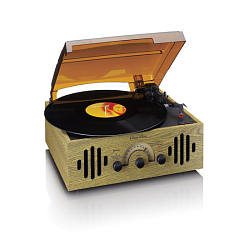 Виниловый проигрыватель Lenco TT-41 (радио и Bluetooth) бежевый