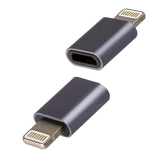 Переходник microUSB >--> Lightning ISA P-27