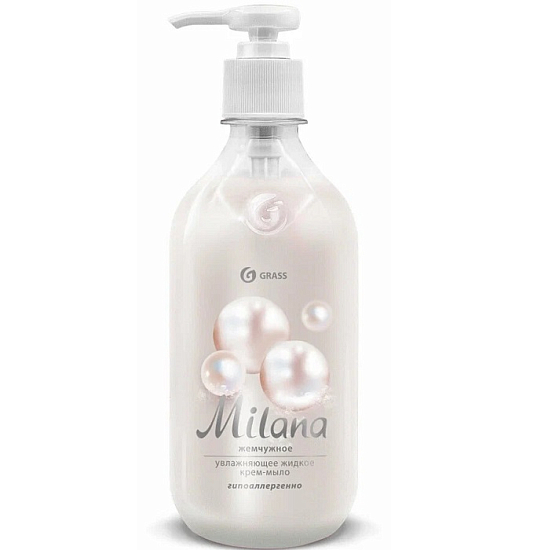 Жидкое крем-мыло GRASS Milana жемчужное, 500мл (126200)